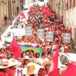8M DE LUTA NO MARANHÃO: As companheiras do MST se uniram aos movimentos sociais e entidades em ato público nas ruas de São Luís. Foto: @euselmafotografa