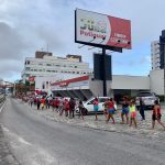 No Rio Grande do Norte, mulheres seguiram em marcha pelas ruas da capital potiguar. Foto: @morganasouzas