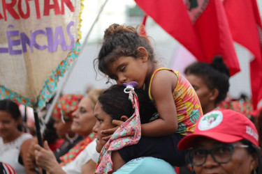 No Rio Grande do Norte, mulheres seguiram em marcha pelas ruas da capital potiguar. Foto: @morganasouzas