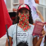 No Rio Grande do Norte, mulheres seguiram em marcha pelas ruas da capital potiguar. Foto: @morganasouzas