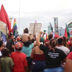 No Rio Grande do Norte, mulheres seguiram em marcha pelas ruas da capital potiguar. Foto: @morganasouzas