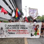 No Rio Grande do Norte, mulheres seguiram em marcha pelas ruas da capital potiguar. Foto: @morganasouzas