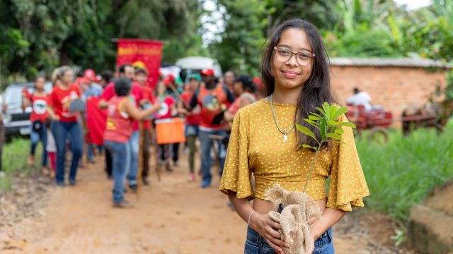 Plantio de árvores marca a celebração de 14º aniversário do assentamento Dênis Gonçalves,Minas Gerais, Foto: Dowglas Silva