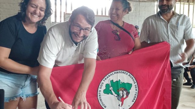 Plantio de árvores marca a celebração de 14º aniversário do assentamento Dênis Gonçalves,Minas Gerais, Foto: Dowglas Silva