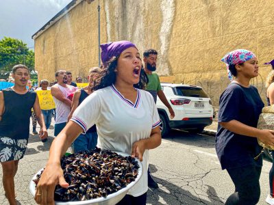 Maceió-AL, Escracho em frente à Prefeitura Municipal da capital alagoana denuncia omissão da gestão no caso BRASKEM, Foto: Comunicação MST-AL