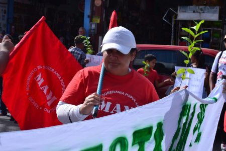 Dia Mundial do Meio Ambiente, o Movimento dos Trabalhadores Rurais Sem Terra (MST) e o Movimento pela Soberania Popular na Mineração (MAM) realizaram ação conjunta na cidade de Santa Quitéria, no Ceará, com a participação de cerca de 100 militantes e assentados/as da Reforma Agrária da região, Foto: Comunicação MST-CE