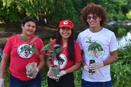 Dia Mundial do Meio Ambiente, o Movimento dos Trabalhadores Rurais Sem Terra (MST) e o Movimento pela Soberania Popular na Mineração (MAM) realizaram ação conjunta na cidade de Santa Quitéria, no Ceará, com a participação de cerca de 100 militantes e assentados/as da Reforma Agrária da região, Foto: Comunicação MST-CE