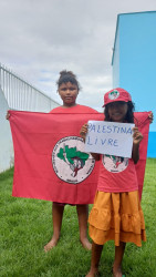 As crianças da escola E.M.Luzia Mendes de Sousa do Assentamento Vila Diamante município de Igarapé do Meio -MA, se solidarizam com as crianças da Palestina