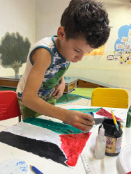 Atividade pelo Dia da Terra Palestina na Ciranda Saci Pererê na Escola Florestan Fernandes (ENFF), Foto: Comunicação-ENFF