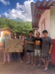 Crianças Sem Terrinha da Escola Itinerante Herdeiros da Luta de Porecatú no Município de Porecatú-PR, Foto: Comunicação-PR