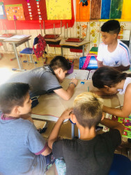 Crianças Sem Terrinha da Escola Itinerante Herdeiros da Luta de Porecatú no Município de Porecatú-PR, Foto: Comunicação-PR