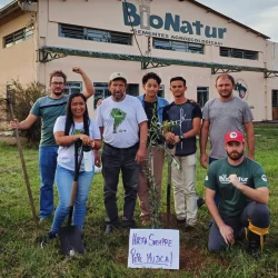 Rede de Sementes Agroecológicas Bionatur realizou o plantio de diversas mudas de árvores como homenagem ao companheiro Pepe Mujica, Foto: MST-RS