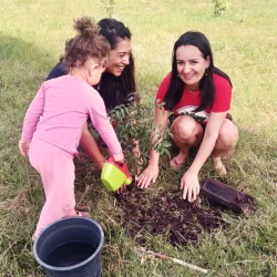 Rede de Sementes Agroecológicas Bionatur realizou o plantio de diversas mudas de árvores como homenagem ao companheiro Pepe Mujica, Foto: MST-RS