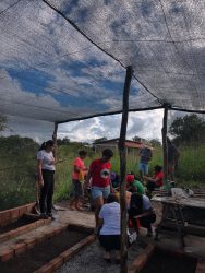 Turmas de escolarização de jovens e adultos e de agentes populares de educação em saúde, do centro de formação Elizabeth e João Pedro Teixeira. Foto: MST-PB