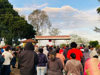 Cerca de 350 trabalhadores e trabalhadoras Sem Terra ocuparam a CEPLAC, órgão vinculado ao ministério da agricultura em Itabela (BA), Foto: MST-BA