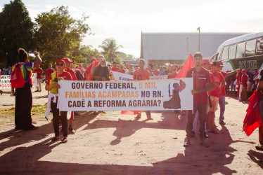 Cerca de 800 militantes do MST marcham em direção a capital potiguar para acampamento durante a Semana Camponesa, Foto: MST-RN