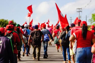 Cerca de 800 militantes do MST marcham em direção a capital potiguar para acampamento durante a Semana Camponesa, Foto: MST-RN