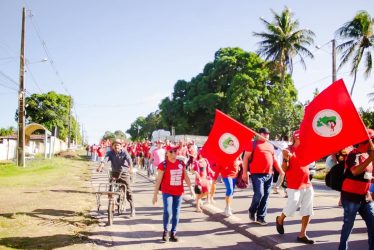 Cerca de 800 militantes do MST marcham em direção a capital potiguar para acampamento durante a Semana Camponesa, Foto: MST-RN