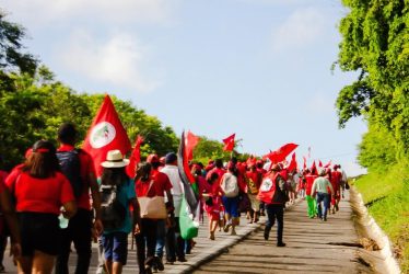 Cerca de 800 militantes do MST marcham em direção a capital potiguar para acampamento durante a Semana Camponesa, Foto: MST-RN