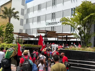 MST ocupa Secretaria de Educação do Ceará para cobrar investimento na educação do campo, Foto: MST-CE