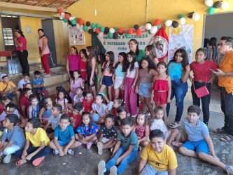 Brigada Paulo Freire realiza momento especial com as crianças Sem Terrinha, no Assentamento São José, em Itapiúna -CE, Foto: MST-CE