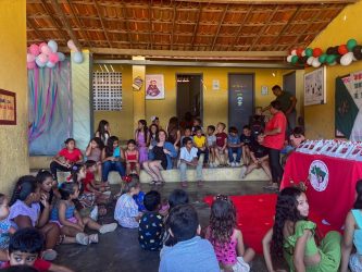 Brigada Paulo Freire realiza momento especial com as crianças Sem Terrinha, no Assentamento São José, em Itapiúna -CE, Foto: MST-CE