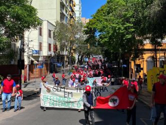 Encontro Estadual das crianças Sem Terrinha, com atividades em Porto Alegre e Nova Santa Rita. Foto: MST-RS