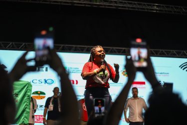 Plenária de abertura da Cúpula dos povos, Foto: Priscila Ramos / MST