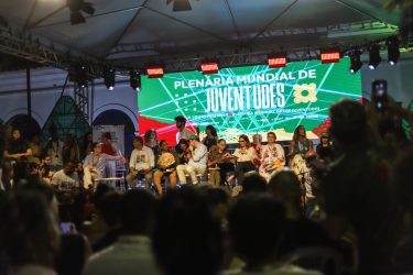 Plenária Mundial de Juventude reuniu jovens do campo e da cidade o Brasil. Foto: Priscila Ramos / MST