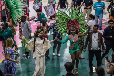 Visita a quadra da Mangueira na noite cultural da Cúpula dos Brics, Foto: Priscila Ramos