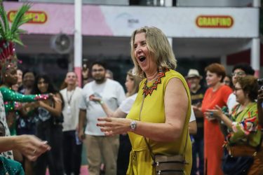 Visita a quadra da Mangueira na noite cultural da Cúpula dos Brics, Foto: Priscila Ramos