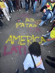 Em frente ao Consulado dos Estados Unidos. Foto: Nacho Lemos