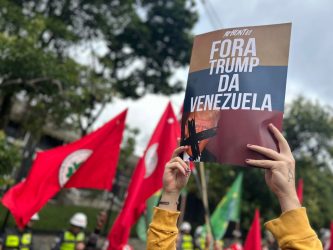 Em frente ao Consulado dos Estados Unidos. Foto: Nacho Lemos