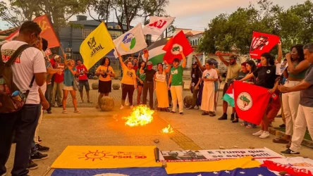 Contra o imperialismo! Foto: Larissa Lopes / MST-MA