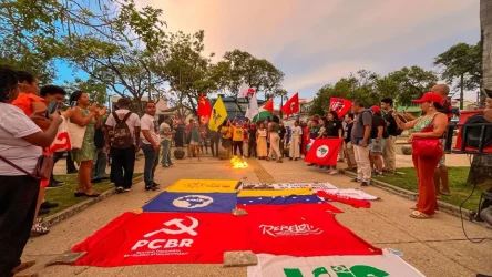 Contra o imperialismo! Foto: Larissa Lopes / MST-MA