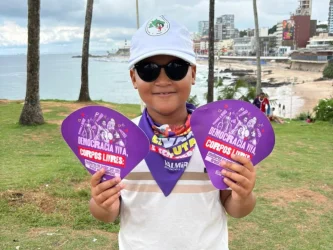 Mulheres Sem Terra realizam caminhada em Salvador. Foto: MST-BA