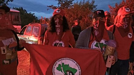 Mulheres Sem Terra ocuparam área improdutiva da Fepagro, em São Gabriel (RS). Foto: MST-RS