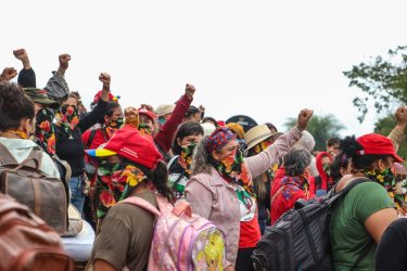 Mulheres Sem Terra. ocupam Fazenda Santo Antônio, em Presidente Epitácio. Foto: MST-SP
