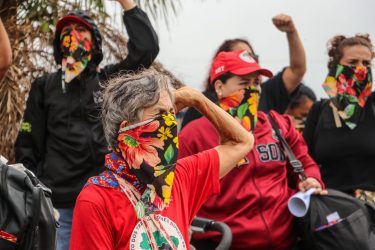 Mulheres Sem Terra. ocupam Fazenda Santo Antônio, em Presidente Epitácio. Foto: MST-SP