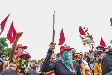 Mulheres Sem Terra. ocupam Fazenda Santo Antônio, em Presidente Epitácio. Foto: MST-SP