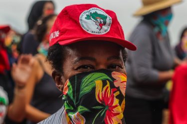 Mulheres Sem Terra. ocupam Fazenda Santo Antônio, em Presidente Epitácio. Foto: MST-SP