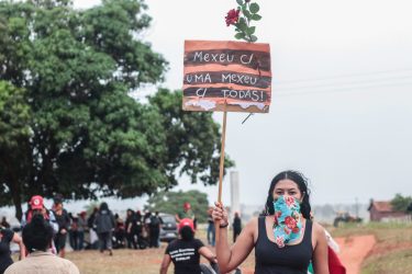 Mulheres Sem Terra. ocupam Fazenda Santo Antônio, em Presidente Epitácio. Foto: MST-SP