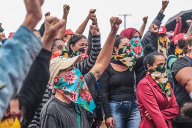 Mulheres Sem Terra. ocupam Fazenda Santo Antônio, em Presidente Epitácio. Foto: MST-SP