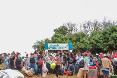 Mulheres Sem Terra. ocupam Fazenda Santo Antônio, em Presidente Epitácio. Foto: MST-SP