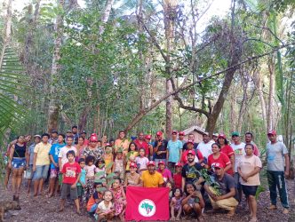 Plantio de árvores durante a Jornada no município de Marianópolis, no Tocantins. Foto: MST no TO