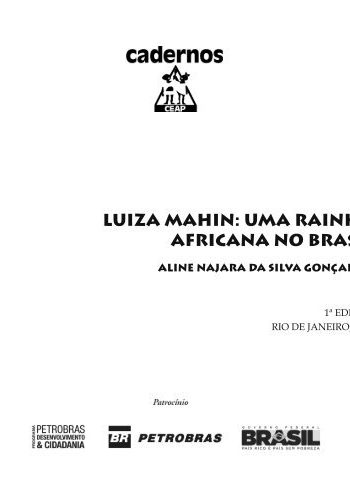 Luiza Mahin: Uma Rainha Africana no Brasil  - Aline Najara da Silva Gonçalves