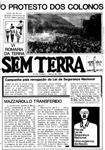 Boletim Sem Terra Nº 30/1983